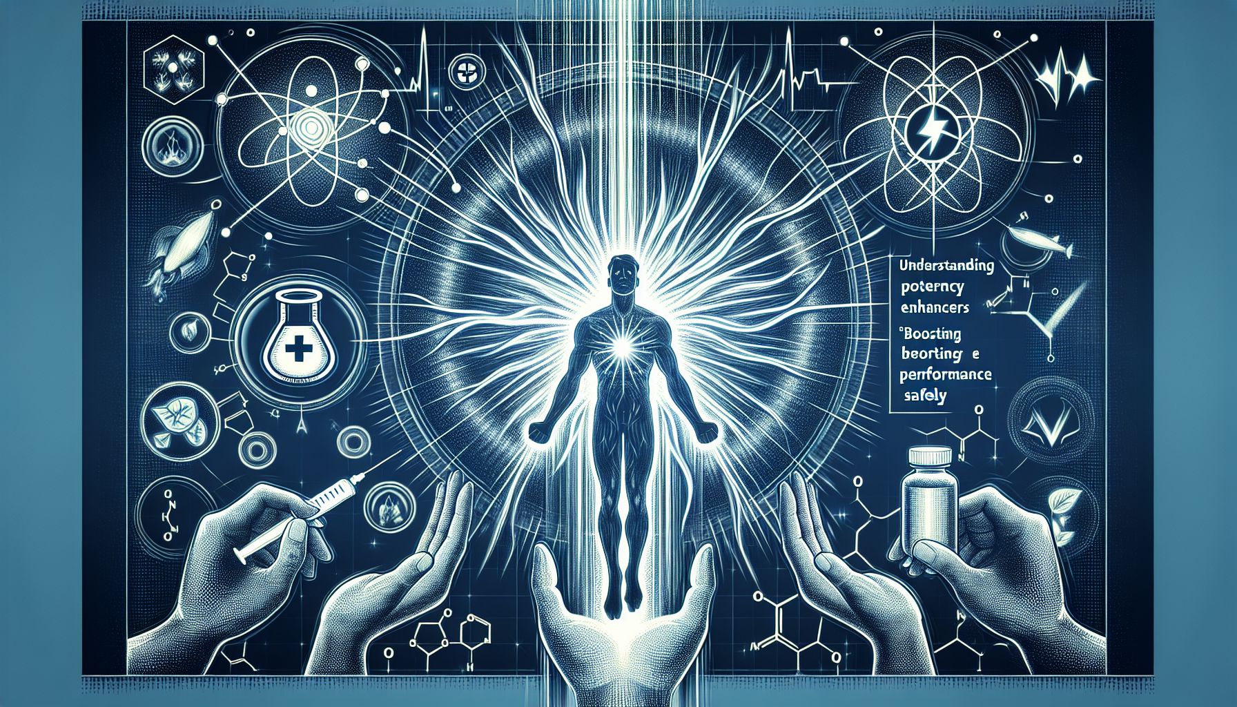 Image of various potency enhancers and supplements